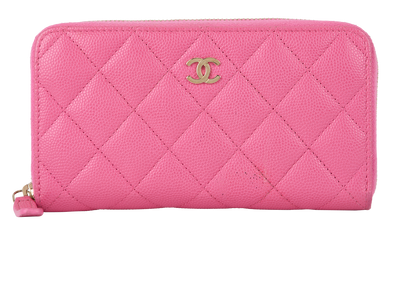 Chanel CC Quilted Wallet, front view